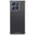 Black Carbon Fiber Specialty Texture Material Moto G Power 5G (2025) Clear Case
